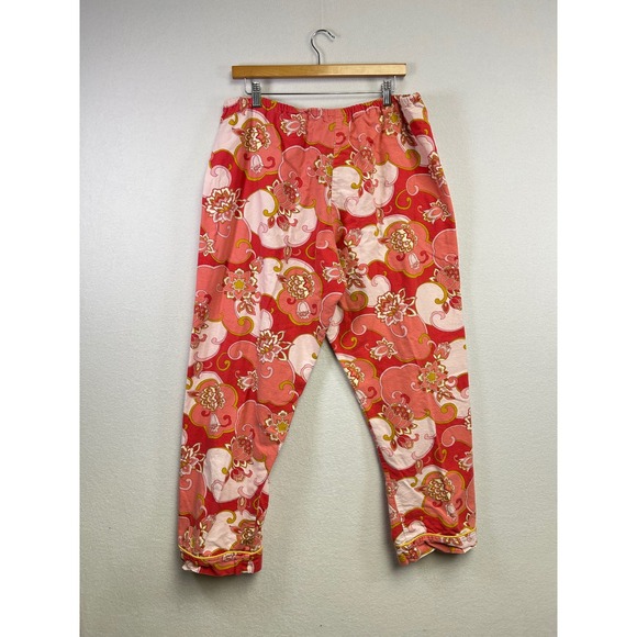 BedHead Women's Pajama Set Floral Cloud Print Long Sleeve Pants Lounge Large - Picture 8 of 10